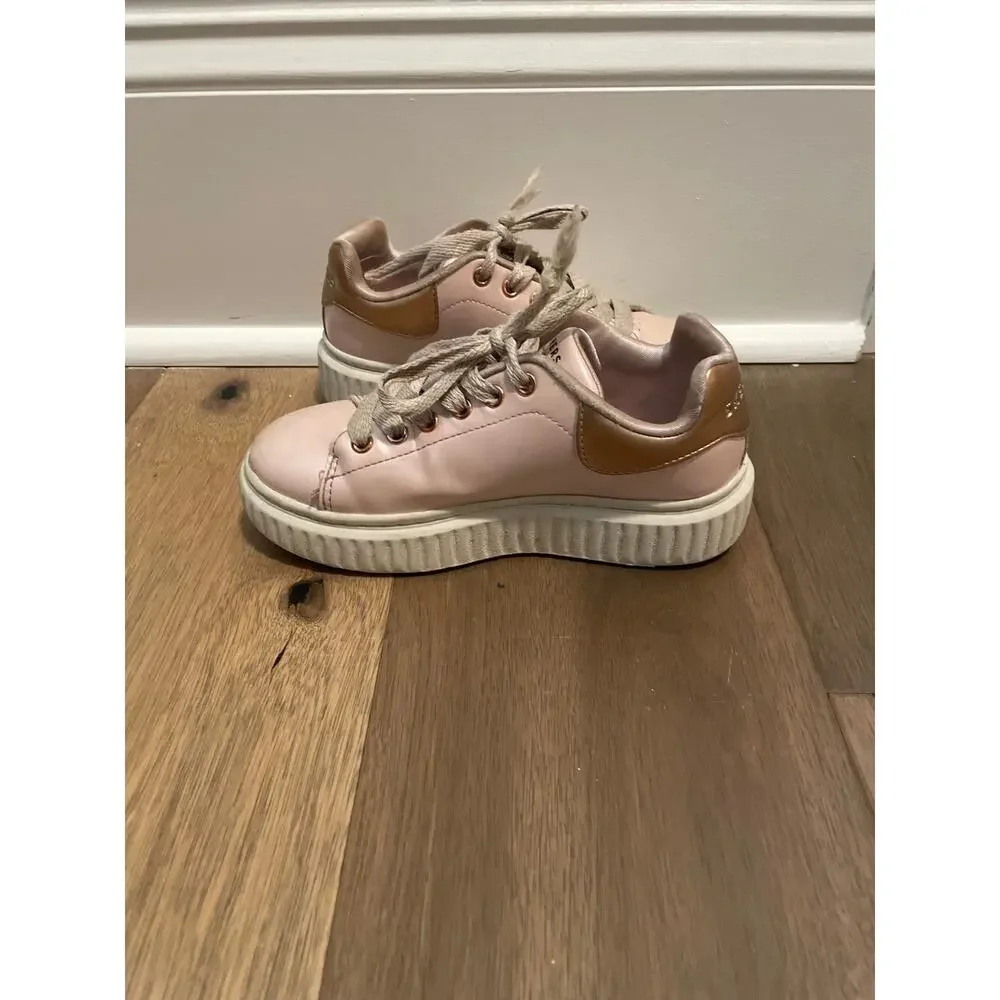 Skechers Girls Hi Ridge Superstardom Platform Pink Sneakers Size 13